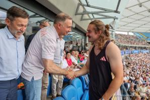 Prezydent Duda wspierał sportowców podczas Memoriału Kamili Skolimowskiej