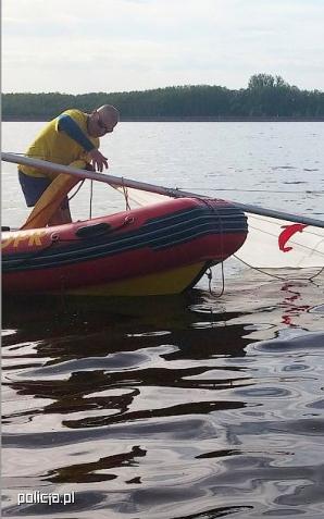 Akcja ratownicza na Siemianówce. Uratowali żeglarzy