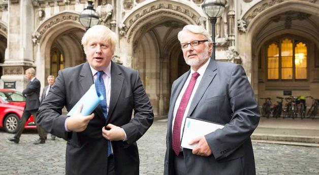 Wspólna wizyta ministrów spraw zagranicznych Polski i Wielkiej Brytanii w Kijowie na Ukrainie