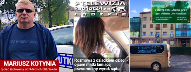 [VIDEO] TOGI BEZ SUMIEŃ: Czy adwokat Dominika Góra-Olejniczak Z Piotrkowa Trybunalskiego z Piotrkowa Trybunalskiego zarabia brudne pieniądze na bezprawnej izolacji 9-letnich bliźniaków? 